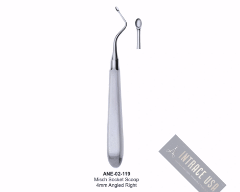 Misch Socket Scoop 4mm Angled Right