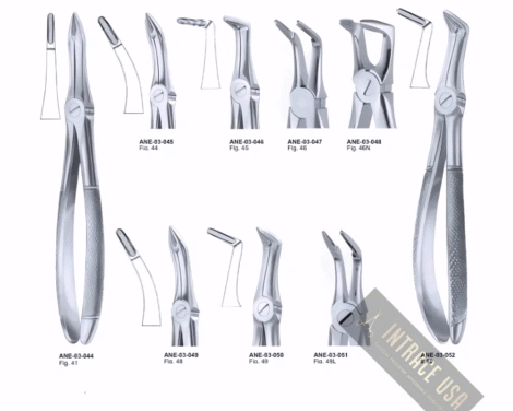 Extracting Forceps upper roots Fig. 50