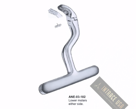 Extracting Forceps Lower molars either side.