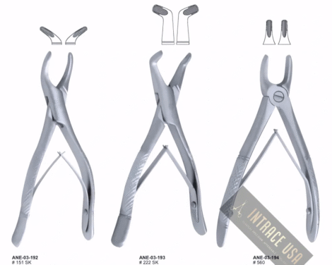 Extracting Forceps upper incisors Fig. 560