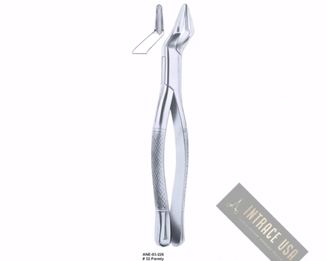 Extracting Forceps Parmly upper premolars and molars Fig. 32