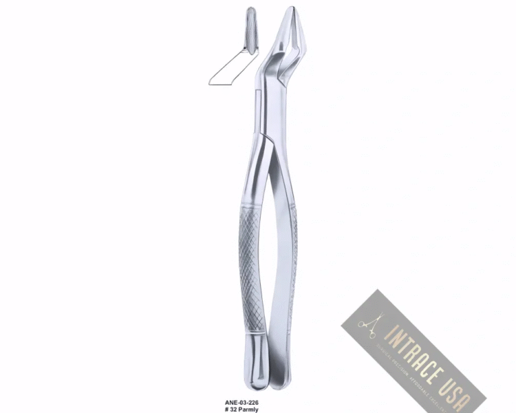 Extracting Forceps Parmly upper premolars and molars Fig. 32