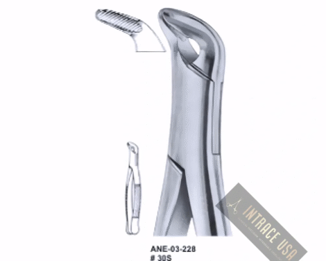 Extracting Forceps lower anteriors, and roots Fig. 30S