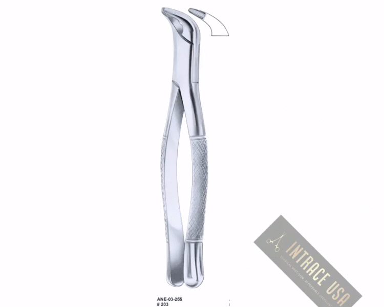 Extracting Forceps lower incisors and roots Fig. 203