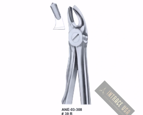 Extracting Forceps upper molars right, for children Fig. 39 R