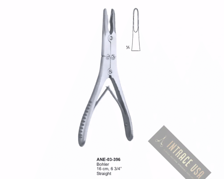 Bohler Bone rongeurs 16 cm, 6 3/4” Straight
