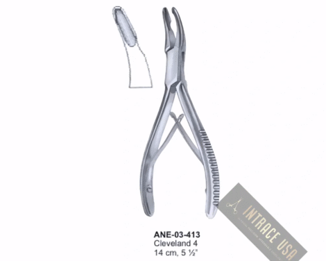 Cleveland 4 Bone Rongeurs 14 cm, 5 ½”