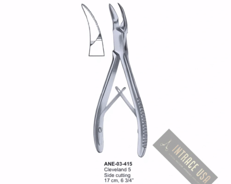 Cleveland 5 Bone Rongeurs Side cutting 17 cm, 6 3/4”