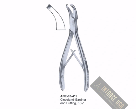 Cleveland-Gardner Bone Rongeurs end Cutting, 6 ½”