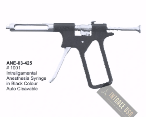 Intraligamental Anesthesia Syringe in Black Colour Auto Cleavable #1001