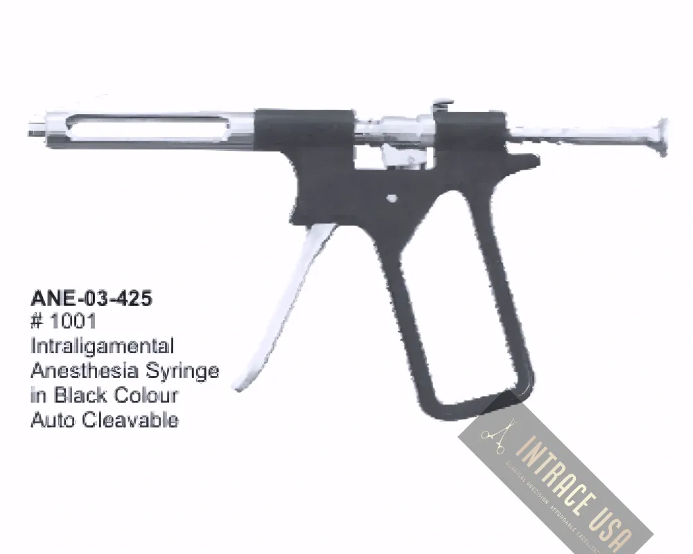 Intraligamental Anesthesia Syringe in Black Colour Auto Cleavable #1001