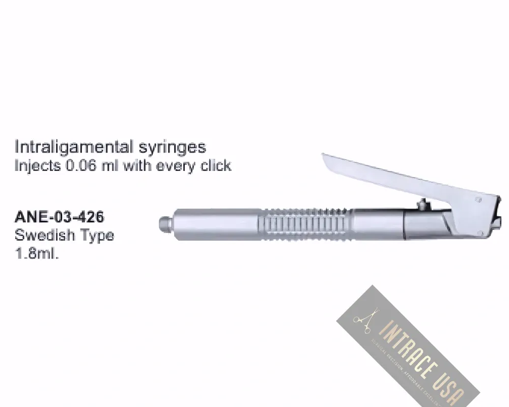 Swedish Type Dental Syringes 1.8mI.