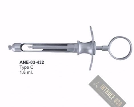 Type C Dental Syringes 1.8 mI.