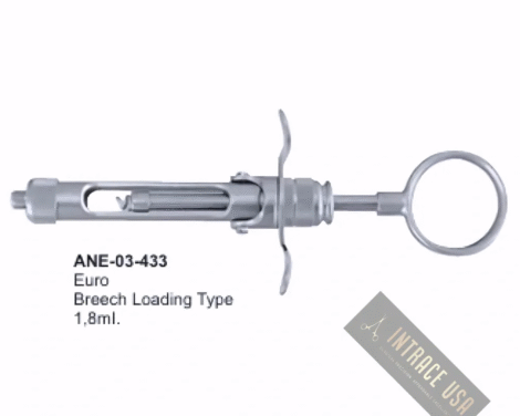 Euro Breech Loading Type 1 Dental Syringes ,8mI.