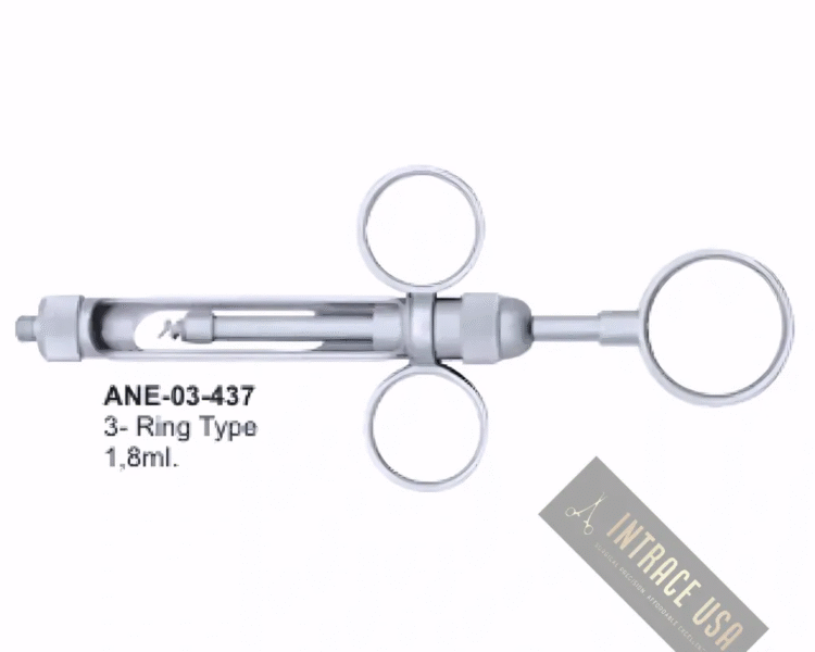 3- Ring Type Dental Syringes 1,8mI.