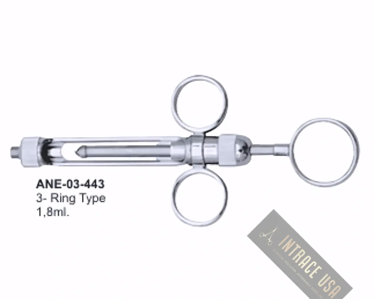 3- Ring Type Dental Syringes 1,8ml.