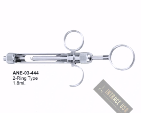 2-Ring Type Dental Syringes 1,8ml.