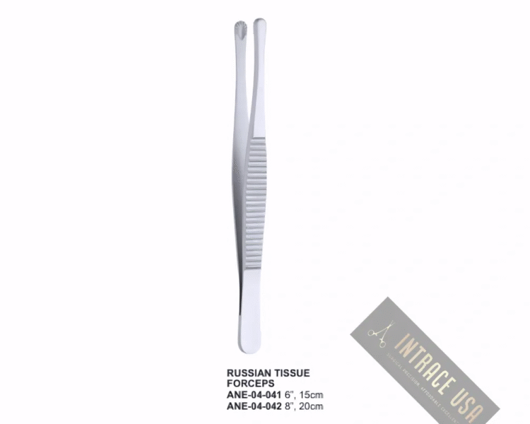 Russian Tissue Forceps, 6”, 15cm