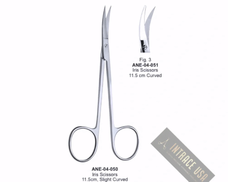 Iris Scissors, 11.5 cm Curved, Fig. 3
