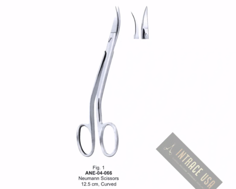 Neumann Scissors 12.5 cm, Curved