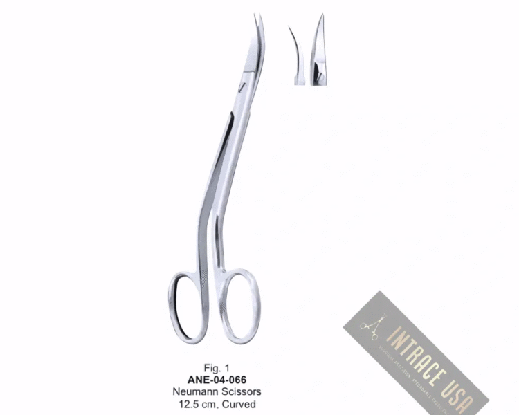 Neumann Scissors 12.5 cm, Curved