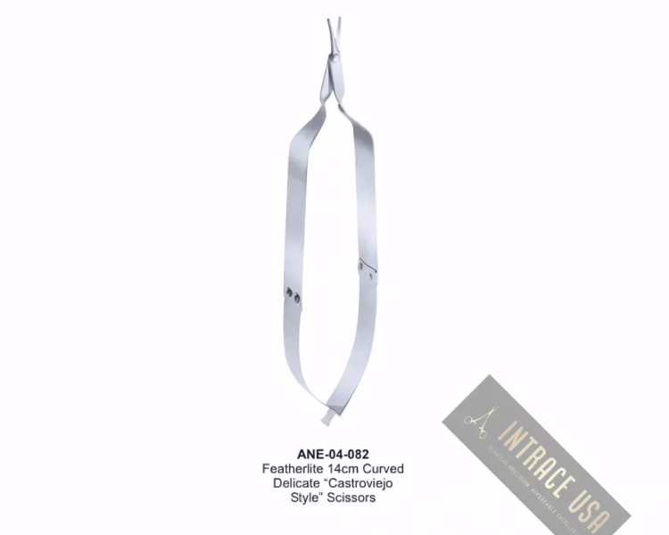 Featherlite 14cm Curved Delicate “Castroviejo Style” Scissors