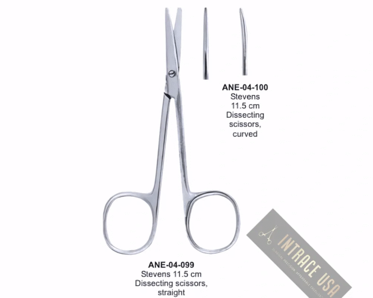 Stevens 11.5 cm Dissecting scissors, straight