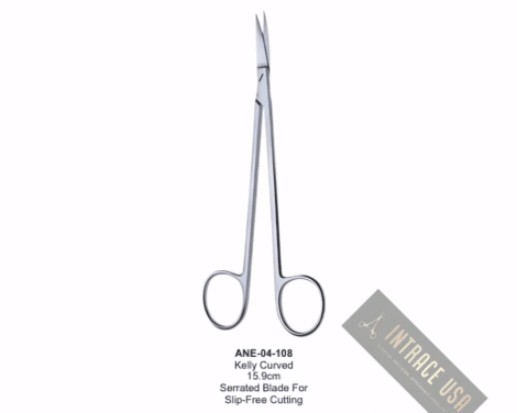 Kelly Curved  15.9cm Serrated Blade For Slip-Free Cutting