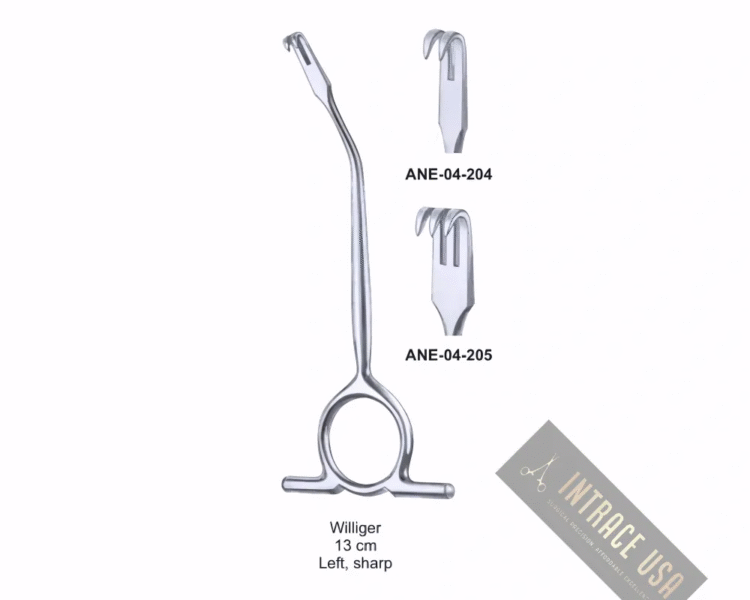 Williger Retractors, 13 cm Left, sharp