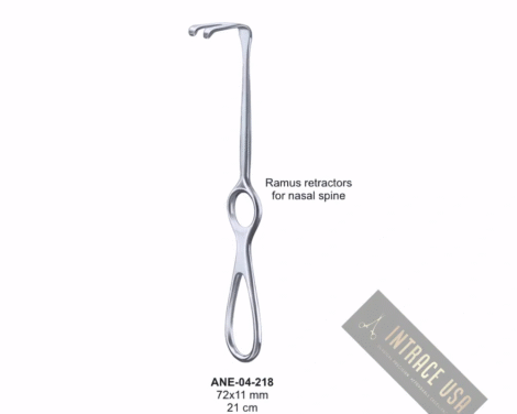 Ramus retractors for nasal spine 72x11 mm 21 cm
