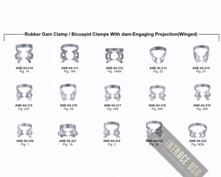Rubber Dam Clamps, Fig. 1A