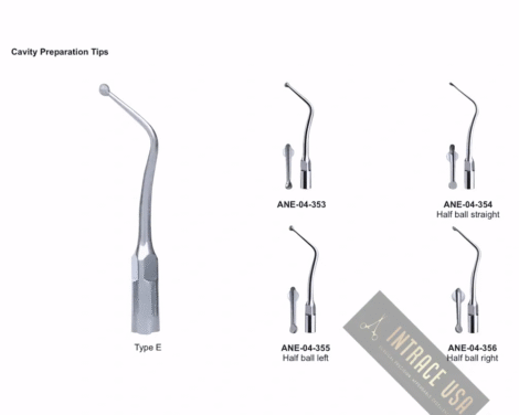 Amalgam Instruments, Cavity Preparation Tips Half ball right