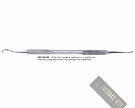 Ortho Light double ended ligature scaler/director tivate coil spring are remove modules with one instruments