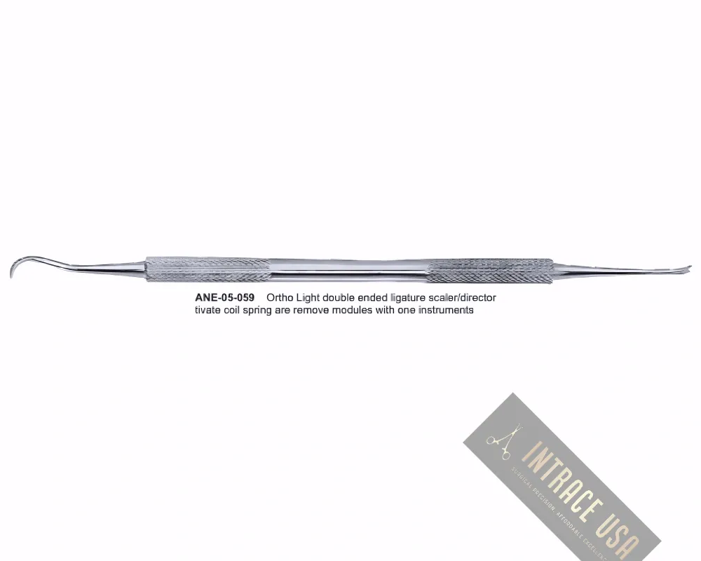 Ortho Light double ended ligature scaler/director tivate coil spring are remove modules with one instruments