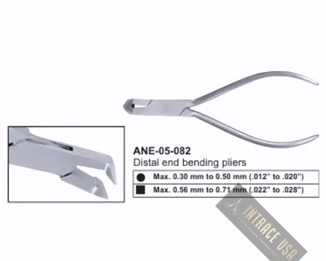 Distal end bending pliers