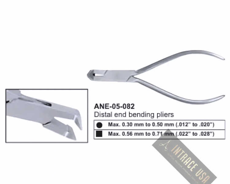 Distal end bending pliers