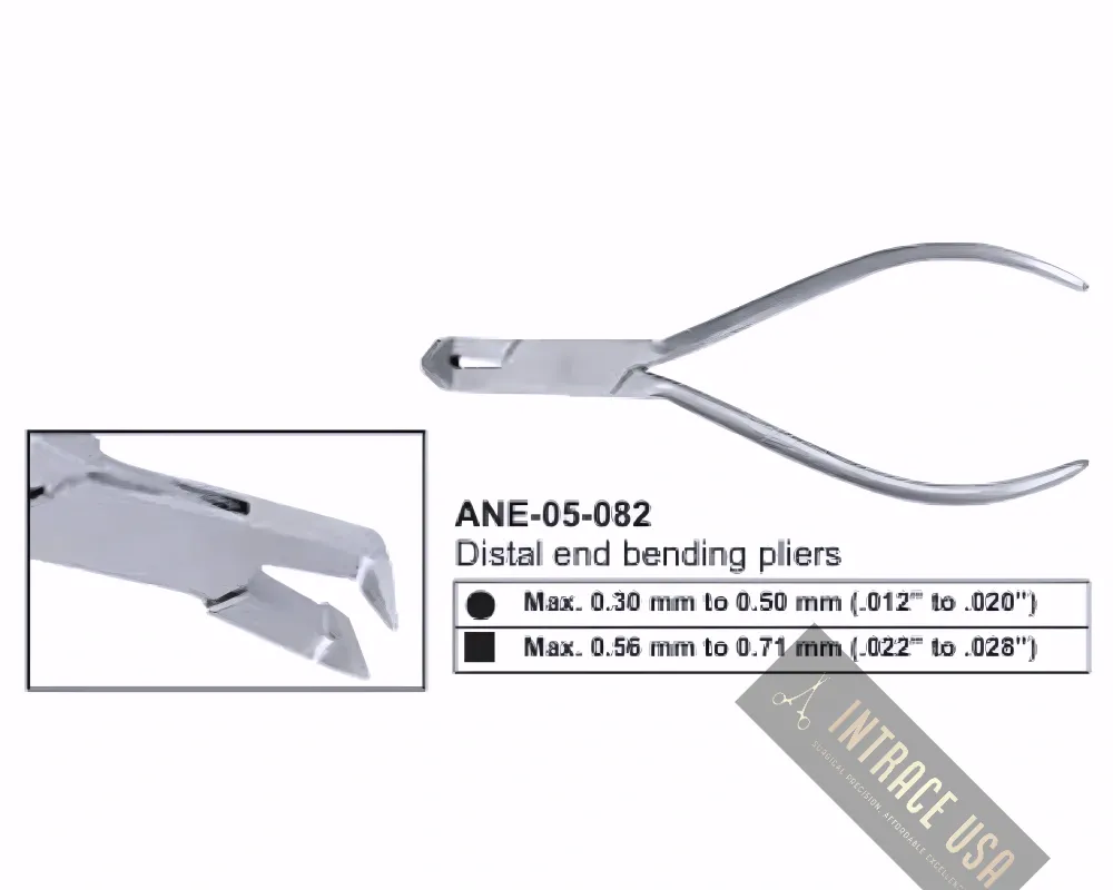 Distal end bending pliers
