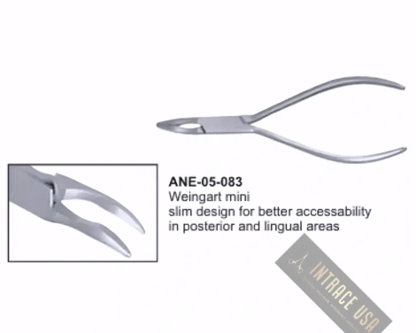 Weingart mini slim design for better accessability in posterior and lingual areas