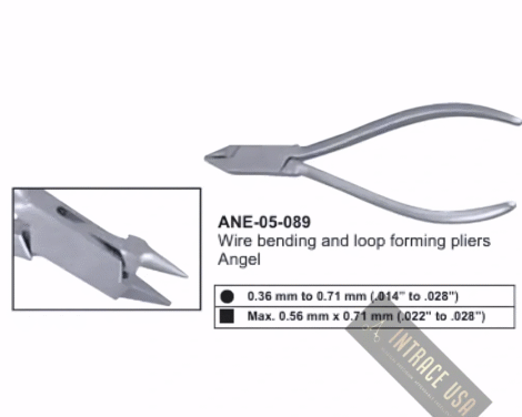 Wire bending and loop forming pliers Angel