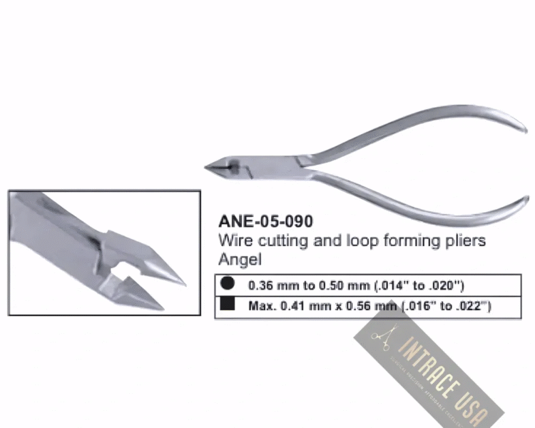 Wire cutting and loop forming pliers Angel