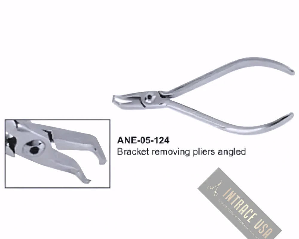 Bracket removing pliers angled
