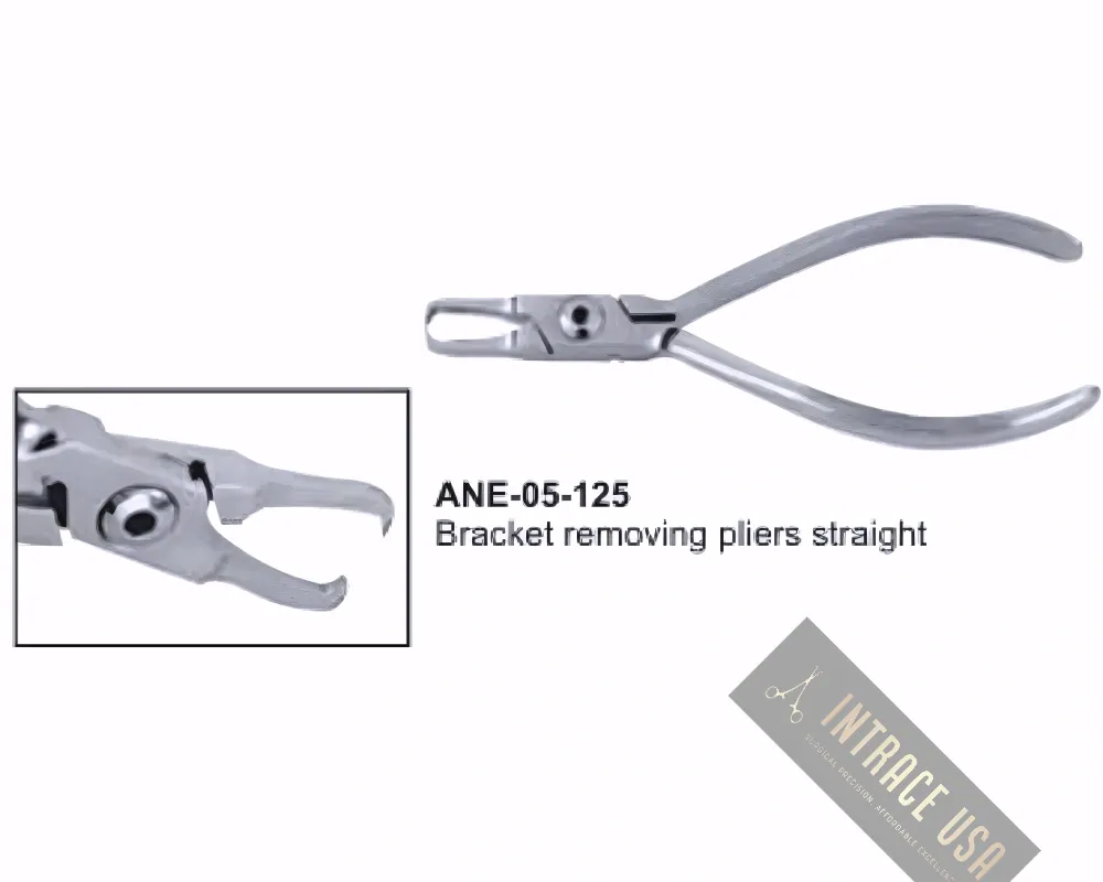 Bracket removing pliers straight