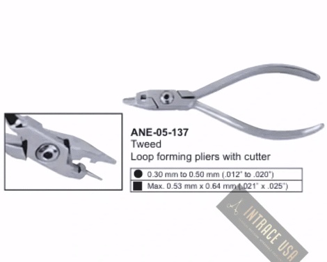 Tweed Loop forming pliers with cutter