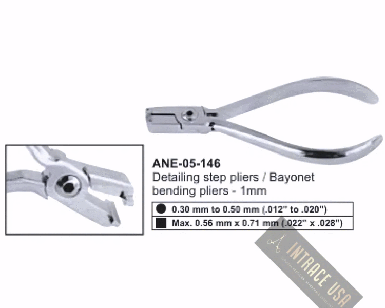 Detailing step pliers / Bayonet bending pliers - 1mm