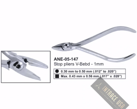 Stop pliers V-Bebd - 1mm