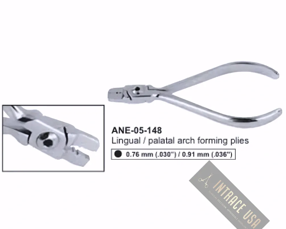 Lingual / palatal arch forming plies