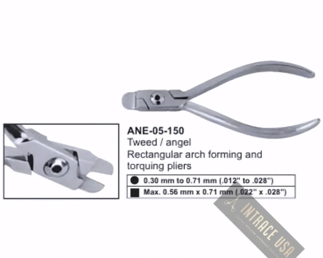 Tweed / angel Rectangular arch forming and torquing pliers