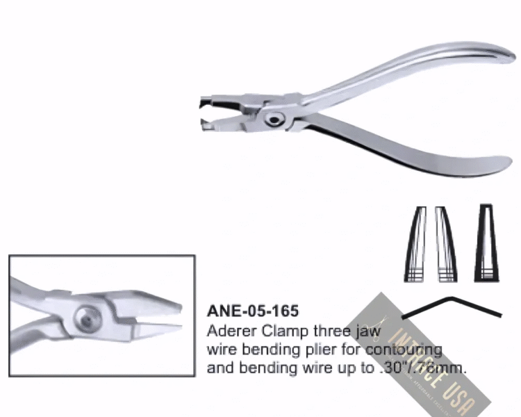 Aderer Clamp three jaw wire bending plier