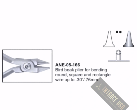 Bird beak plier for bending