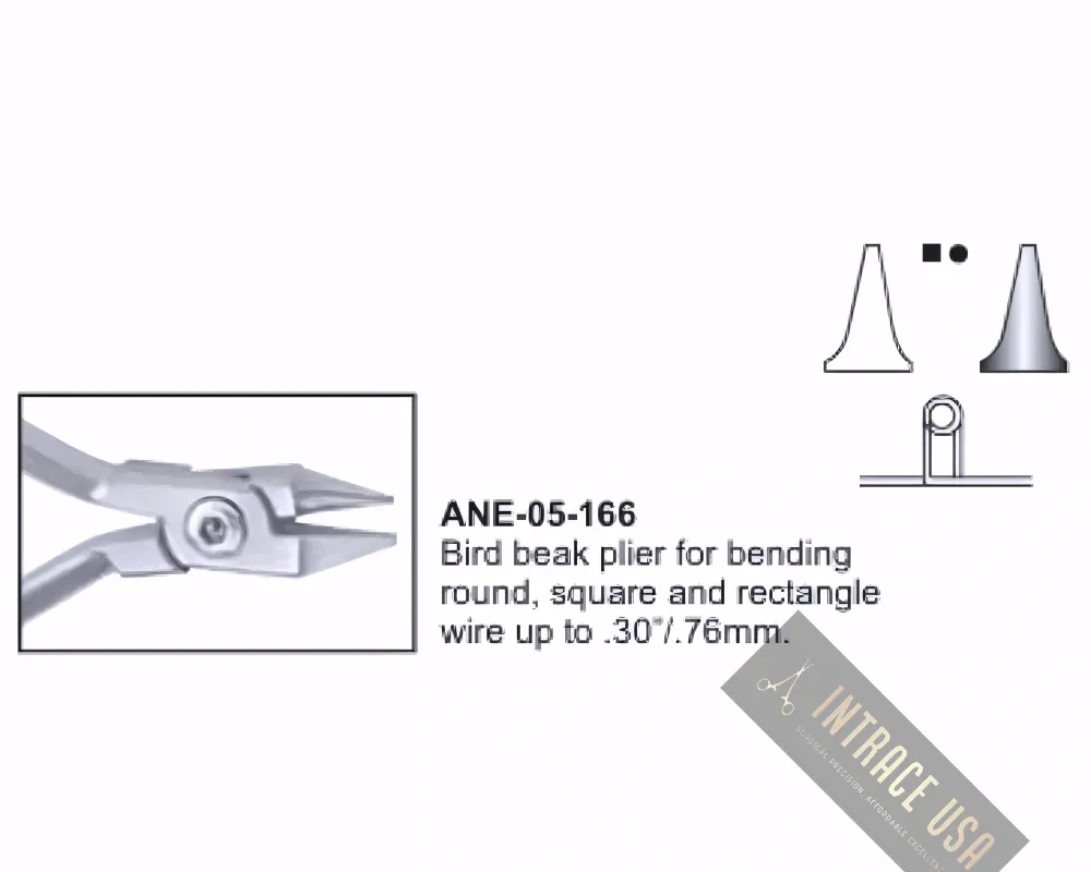 Bird beak plier for bending